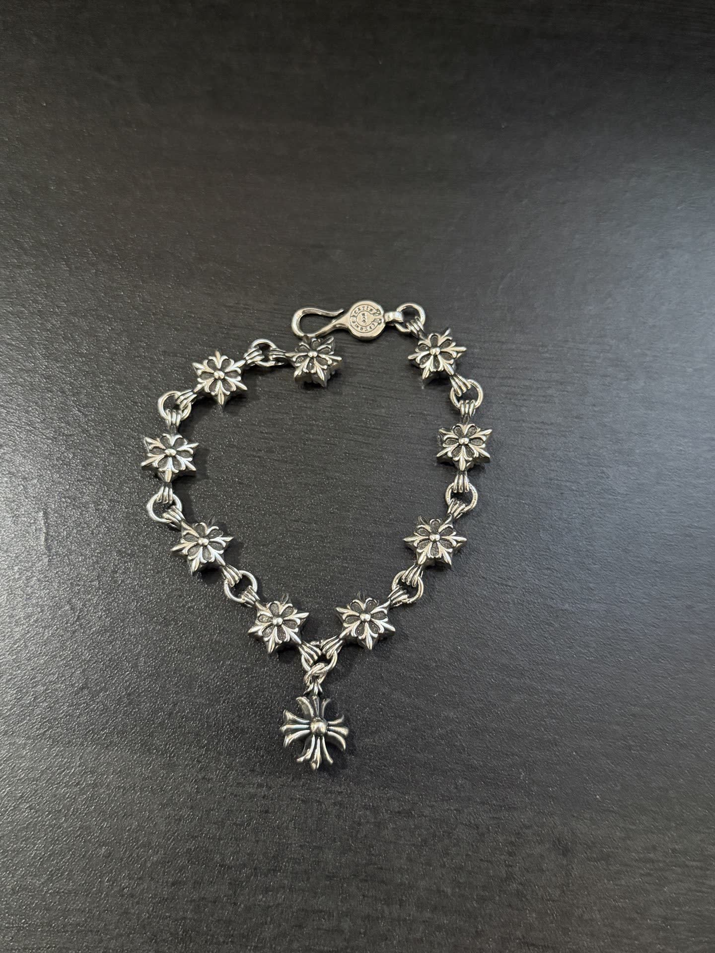Chrome Hearts Silver Flower Bracelet